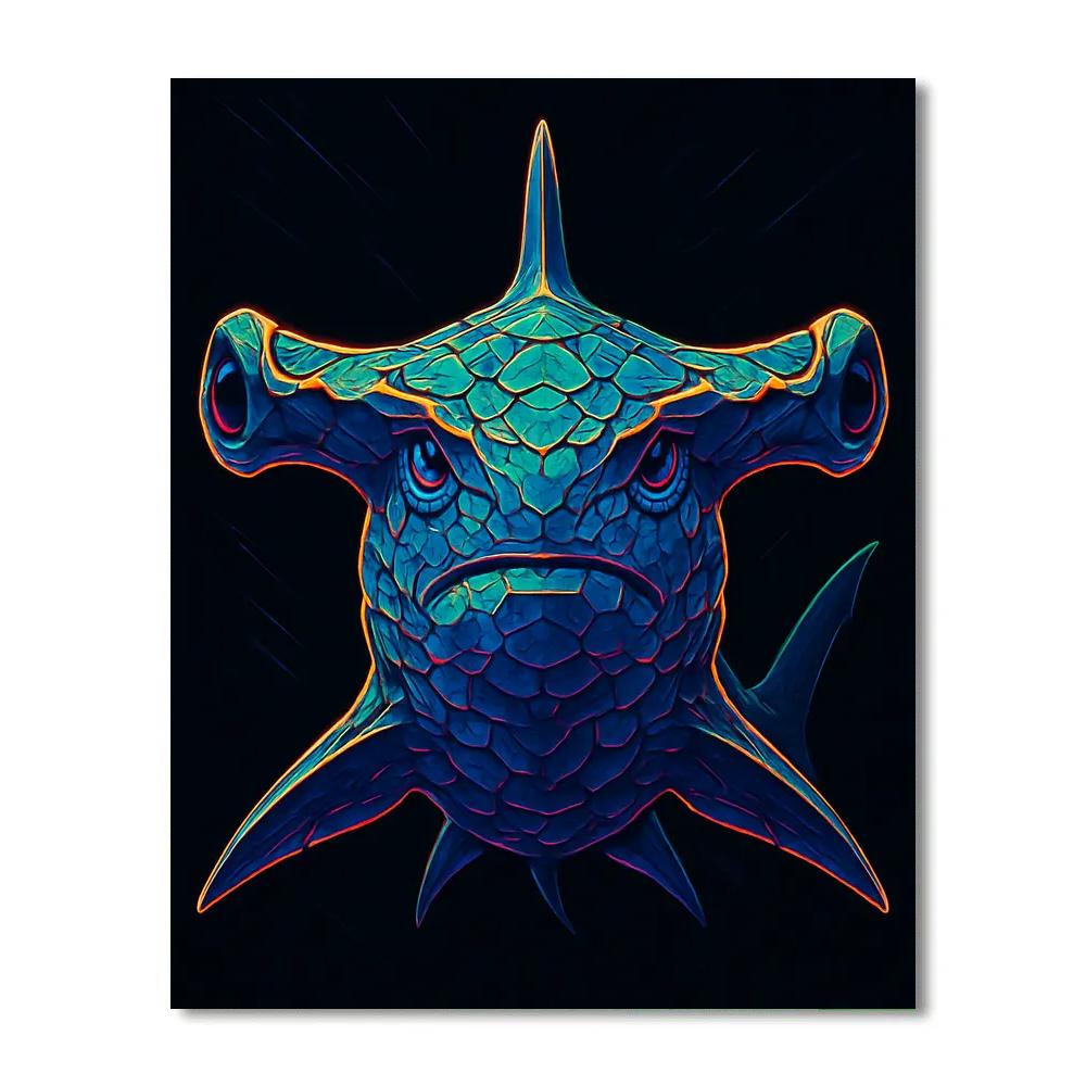 Chromatic Reef Hammerhead Numbered painting kits