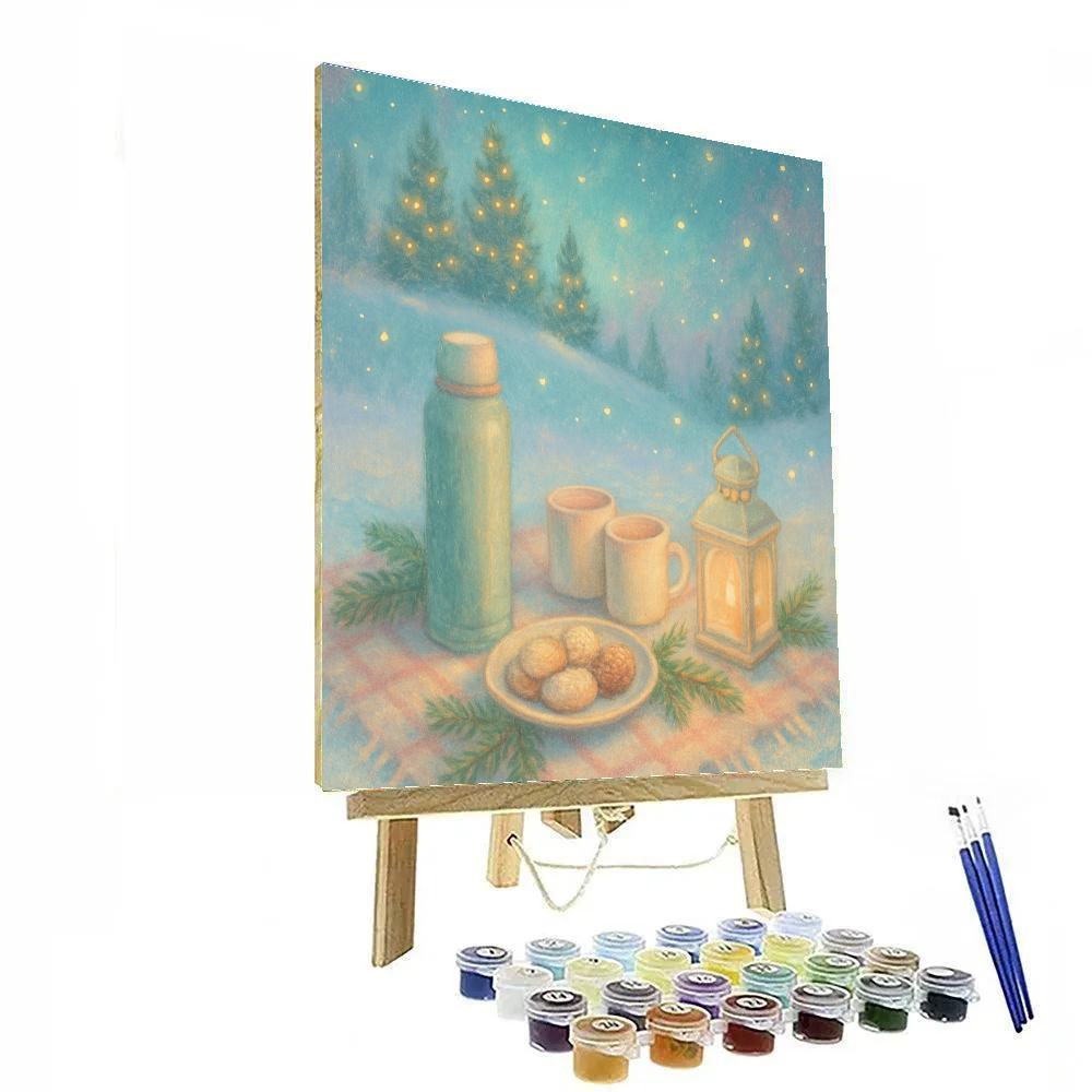 Firefly Snow Night Picnic Paint by numbers kits