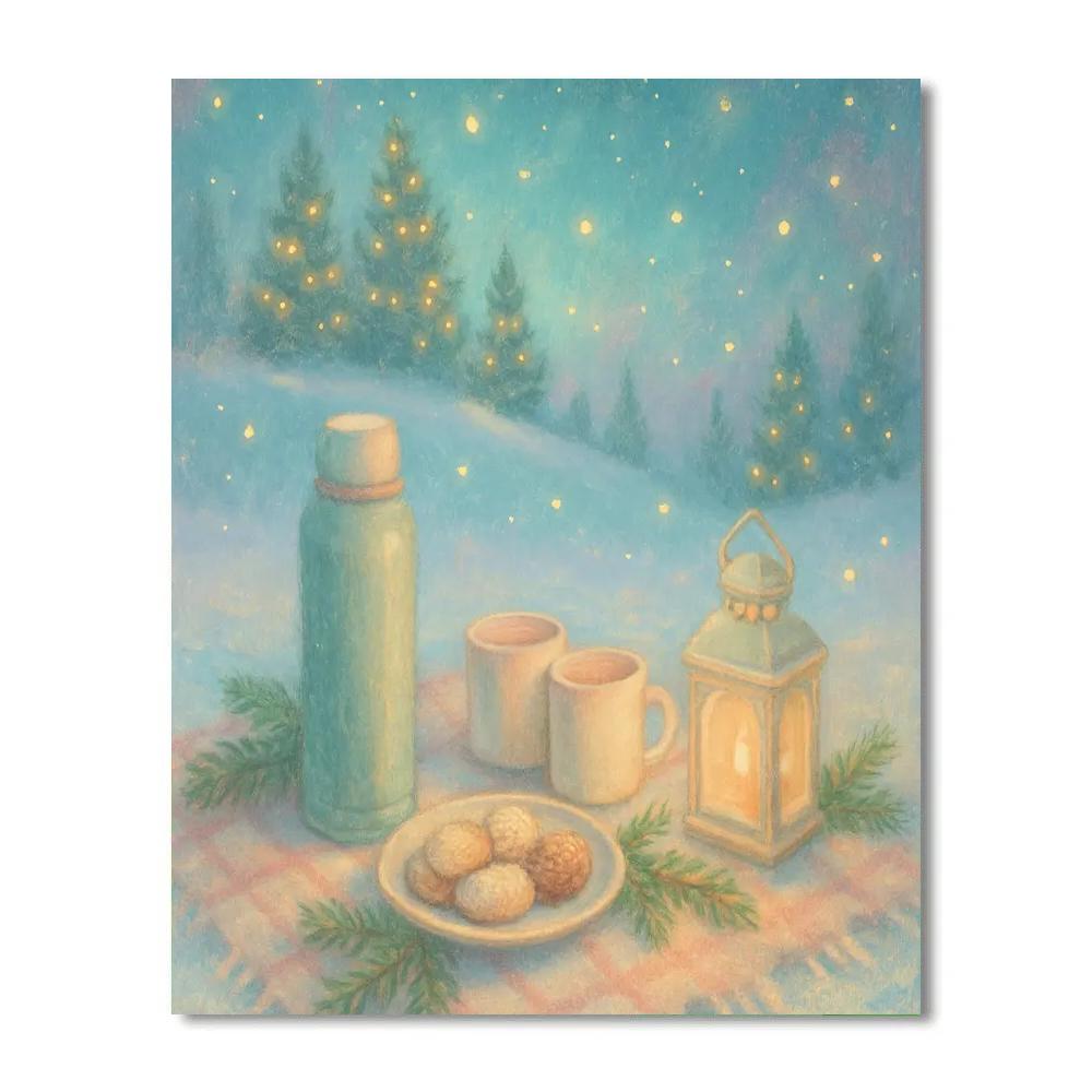 Firefly Snow Night Picnic Paint by numbers kits
