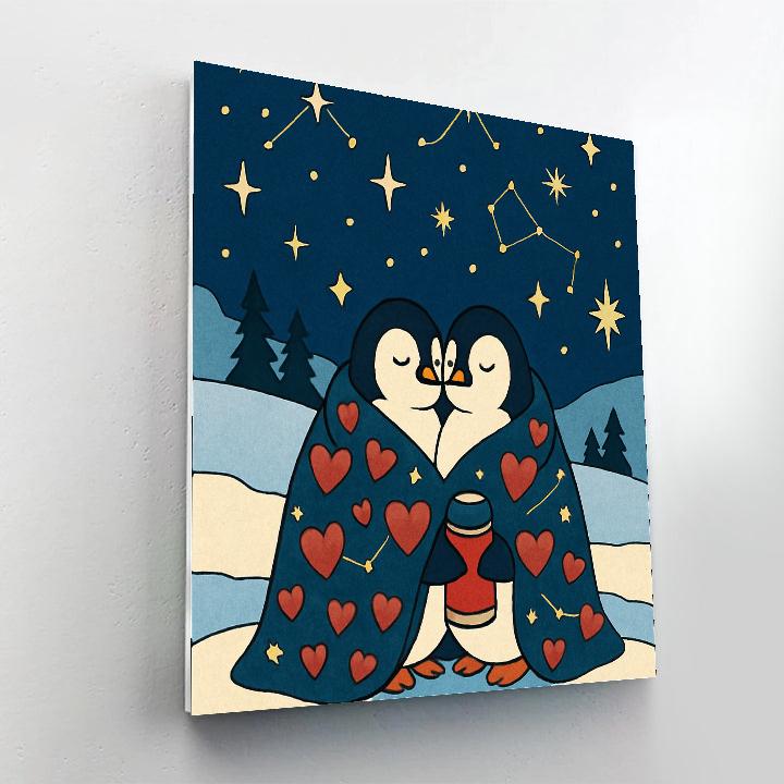 Stargazing Blanket For Valentines Day painting number kit