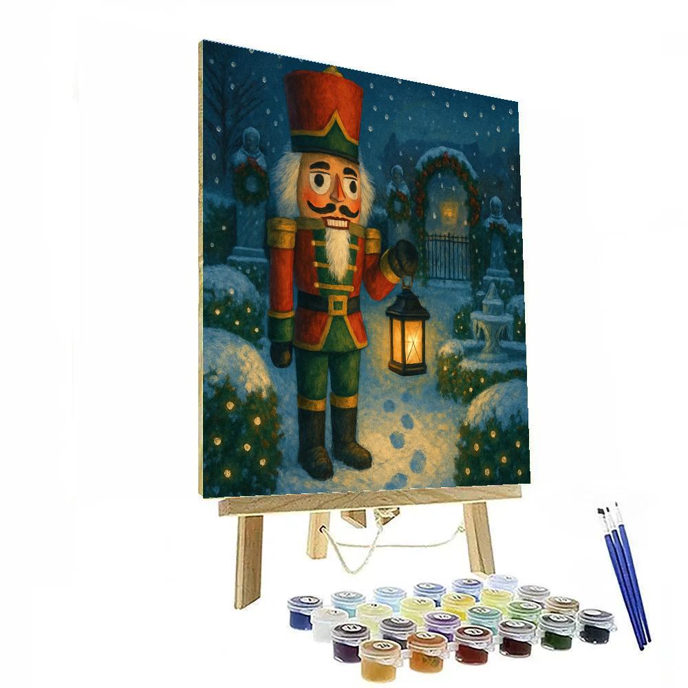 Nutcracker Garden Patrol painting number kit