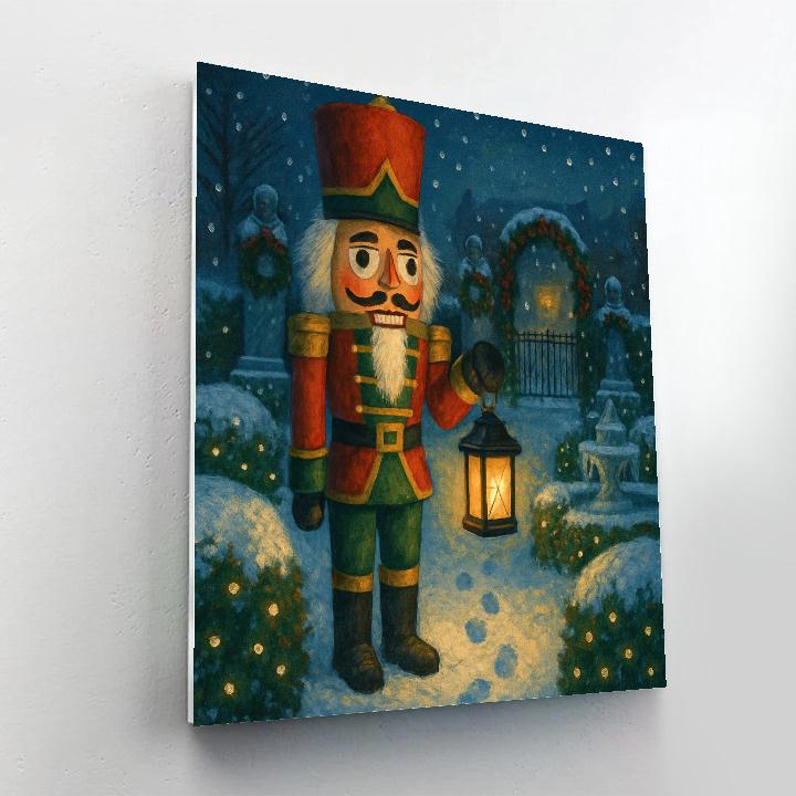 Nutcracker Garden Patrol painting number kit