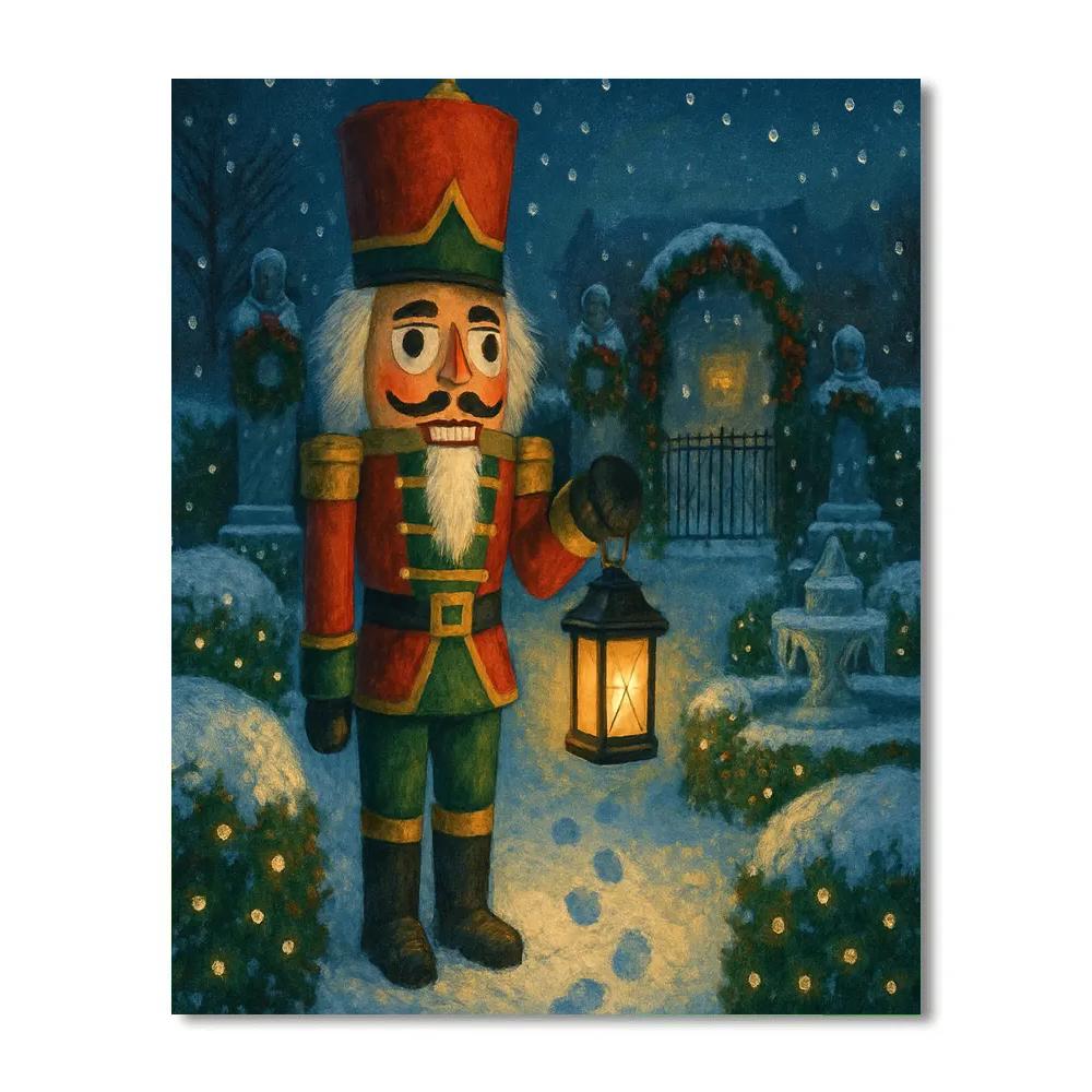 Nutcracker Garden Patrol painting number kit