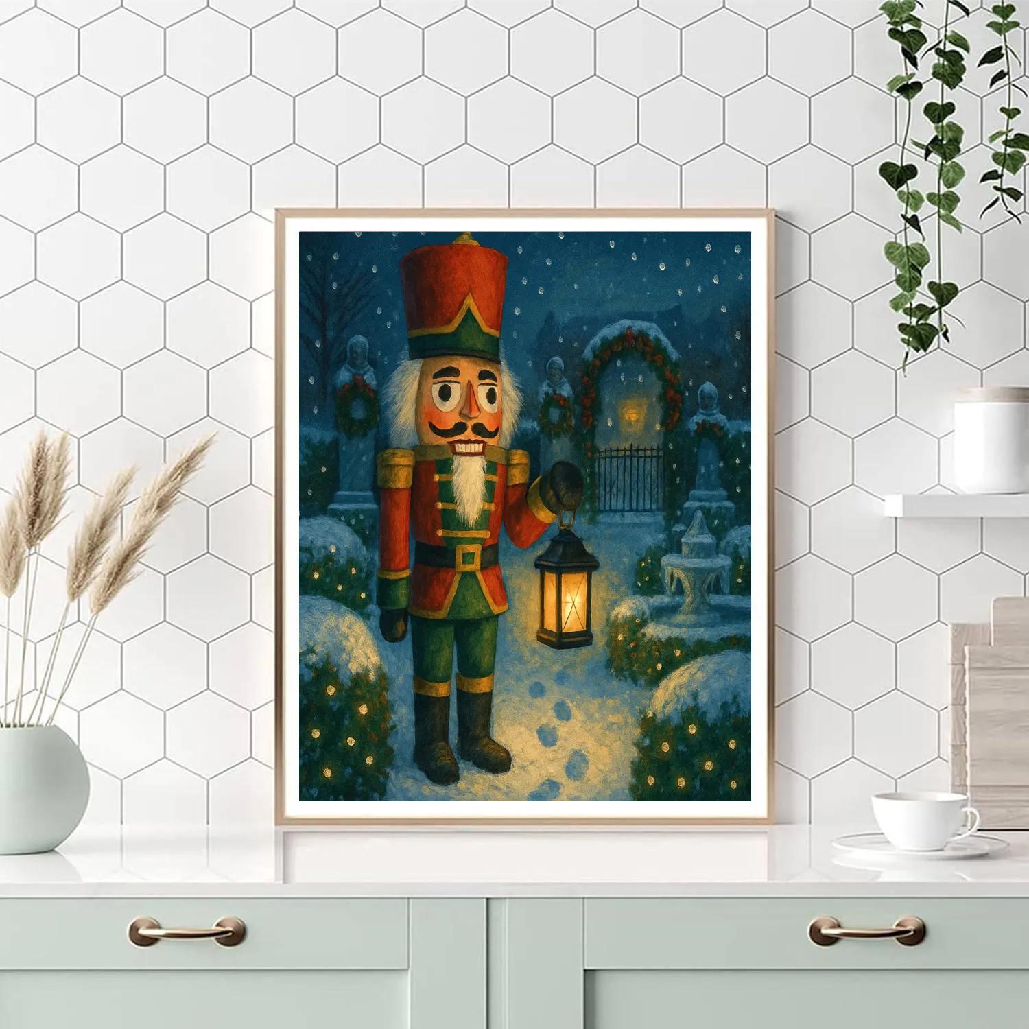 Nutcracker Garden Patrol painting number kit