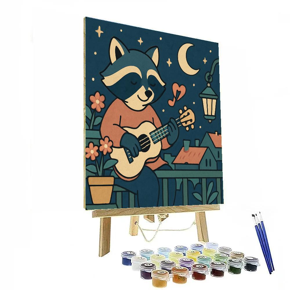 Valentines Day Moonlit Balcony Serenade Numbered painting kits