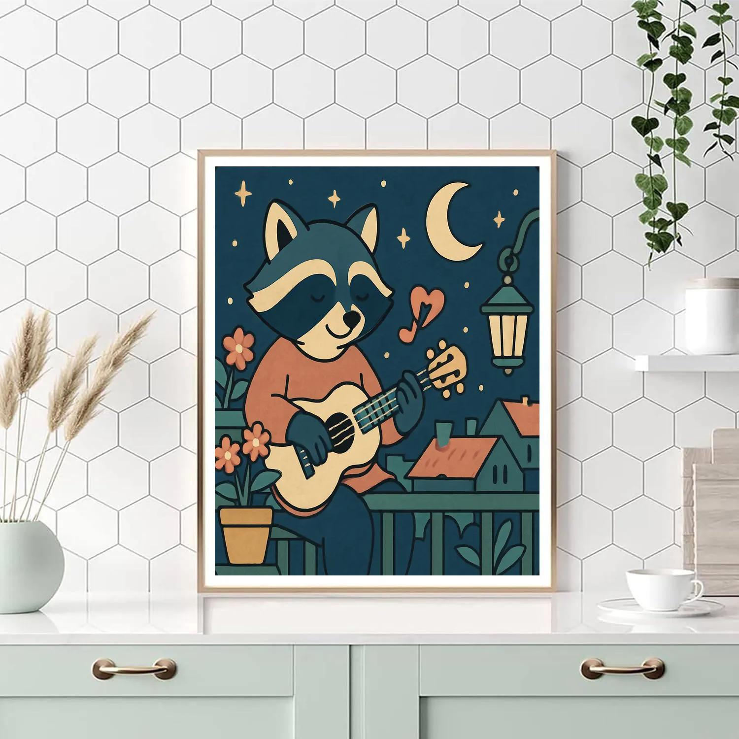 Valentines Day Moonlit Balcony Serenade Numbered painting kits