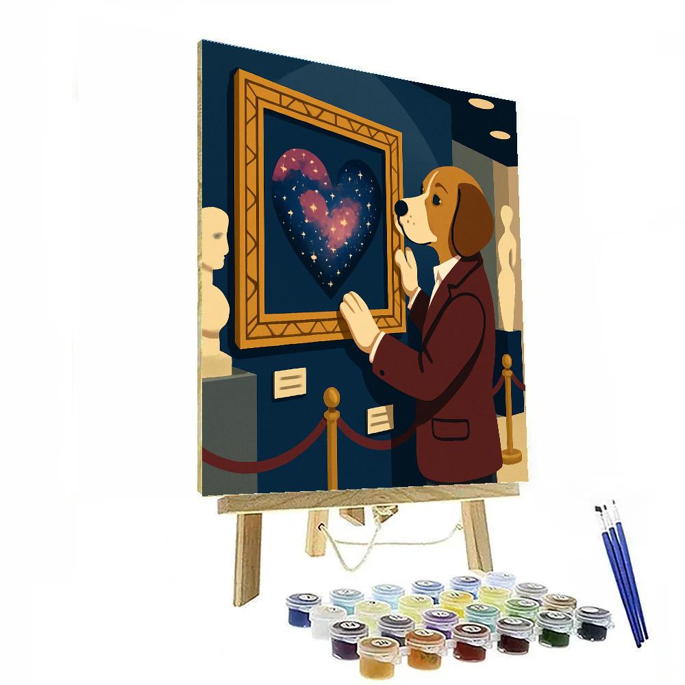 Valentines Day Museum Heart Exhibit paint by color