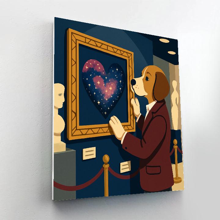 Valentines Day Museum Heart Exhibit paint by color