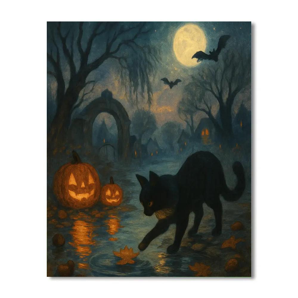 Lanterns Along The Witchwater Causeway painting number kit