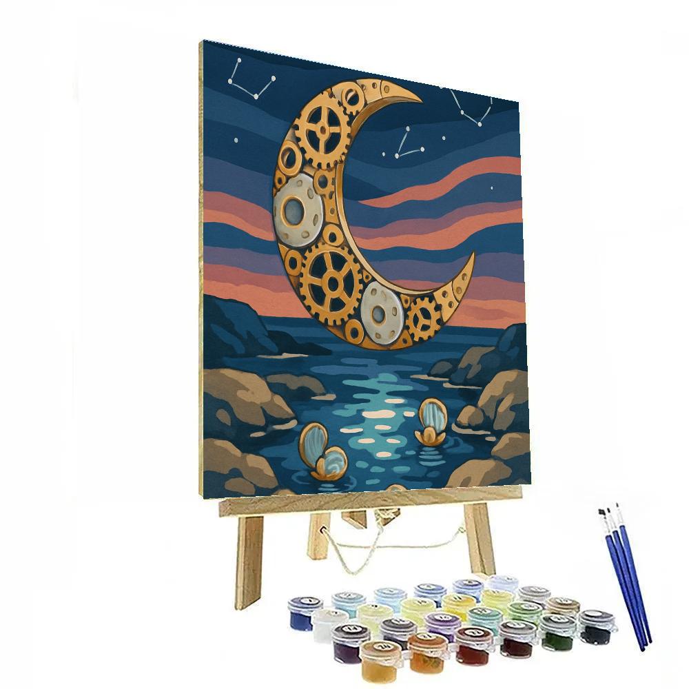 Clockwork Tidepool Moon Atlas Paint by numbers kits