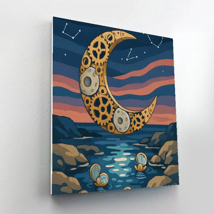 Clockwork Tidepool Moon Atlas Paint by numbers kits