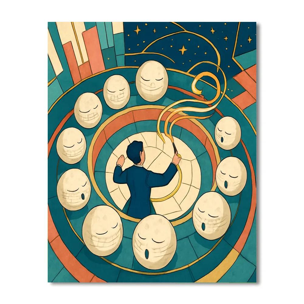 Kinetic Marble Choir In Music paint by numbers