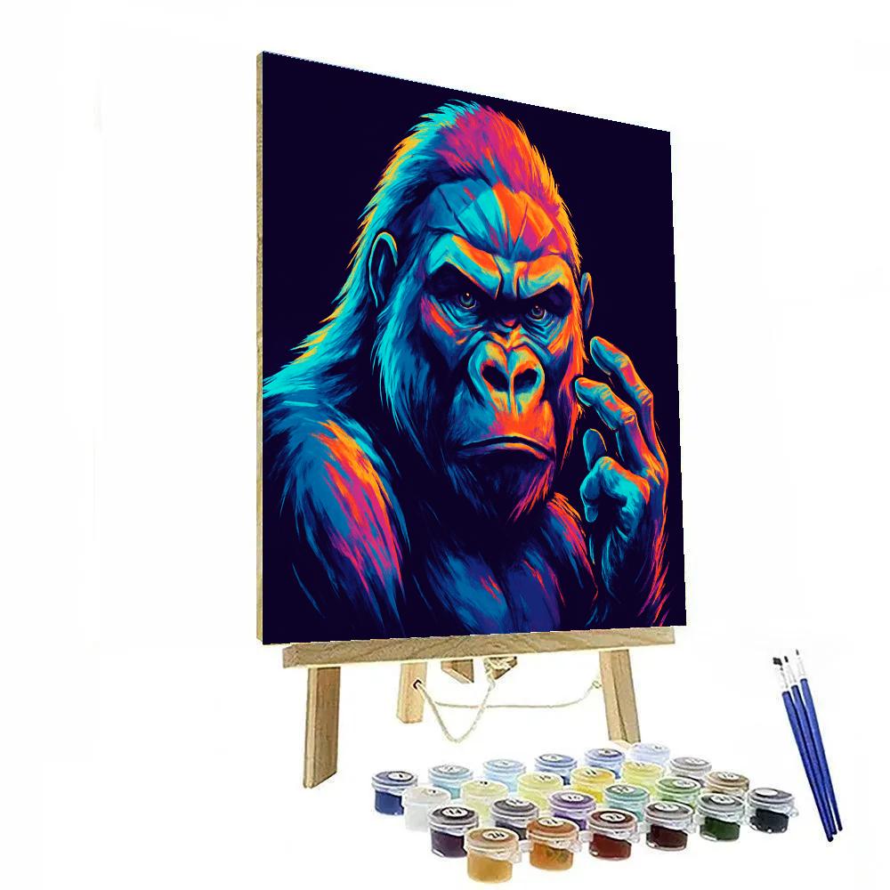 Prism Crown Gorilla Paint by numbers art