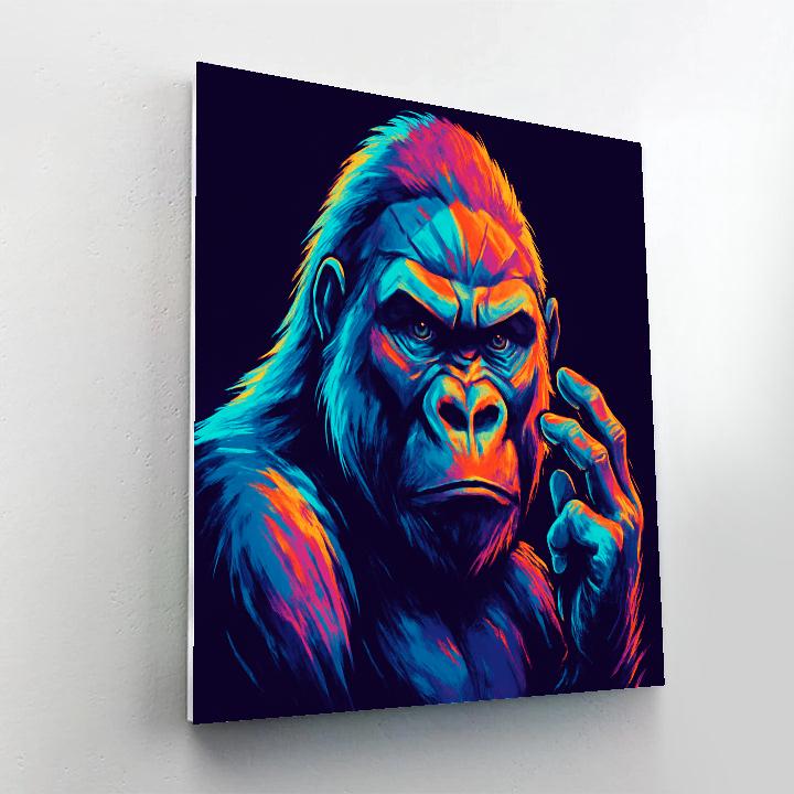 Prism Crown Gorilla Paint by numbers art
