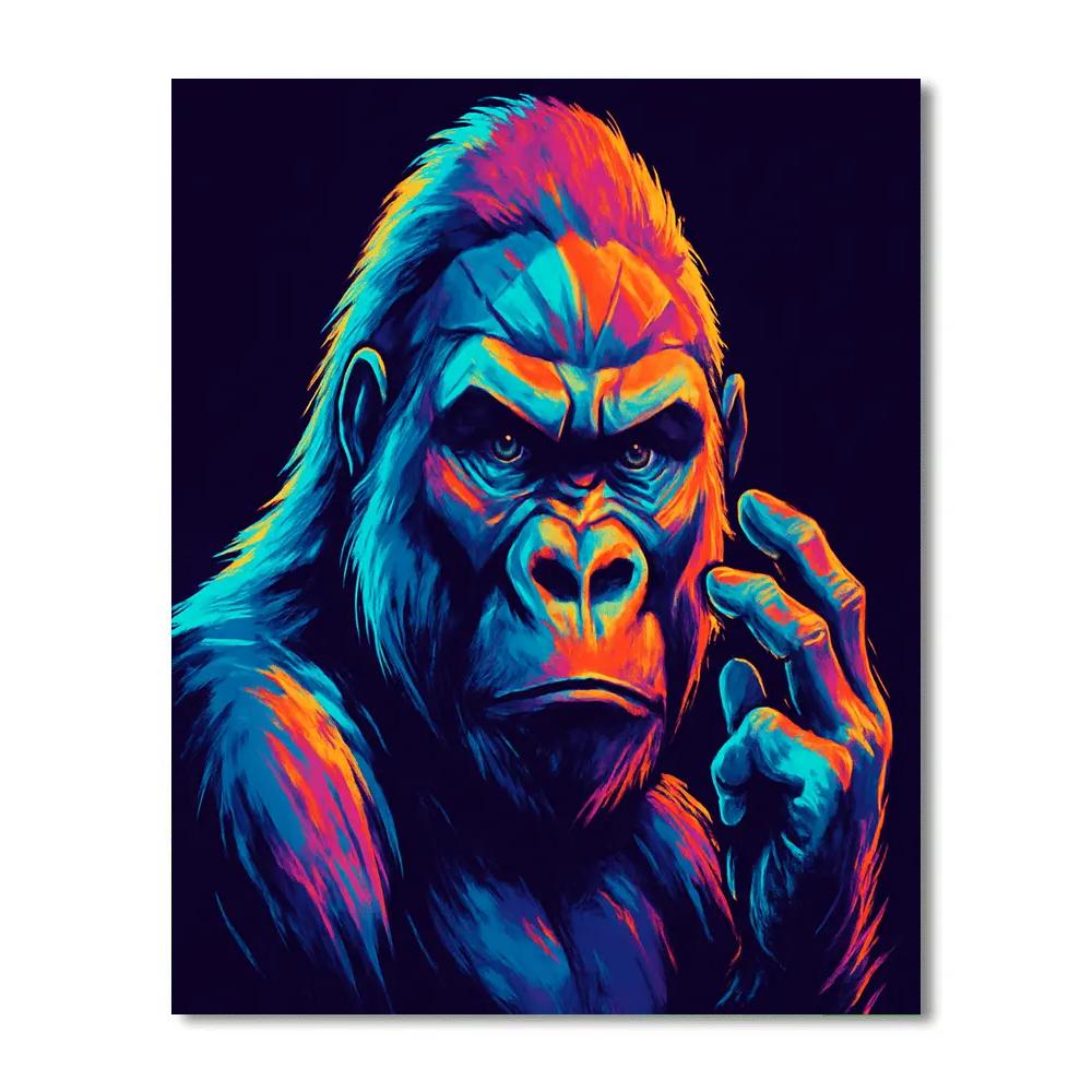 Prism Crown Gorilla Paint by numbers art