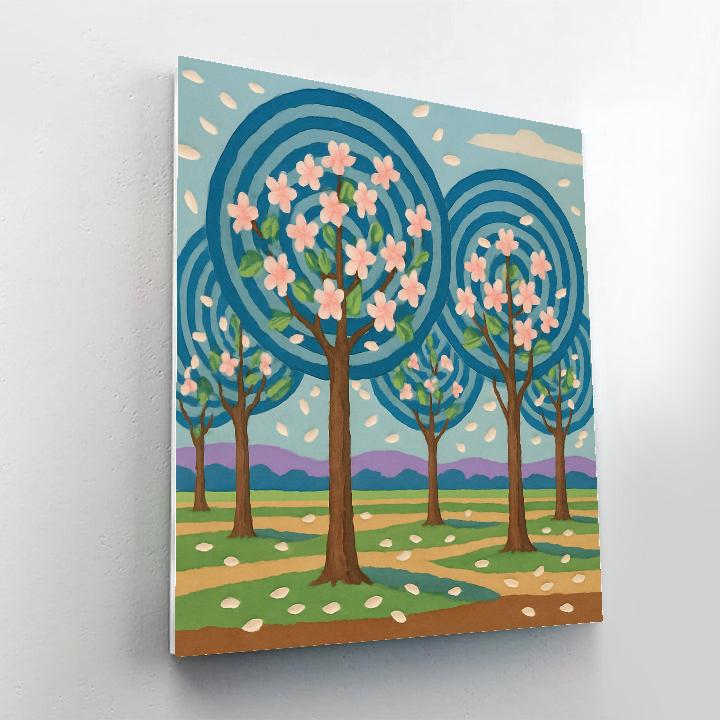 Orchard Of Echoes With Tree Canopies DIY paint by numbers
