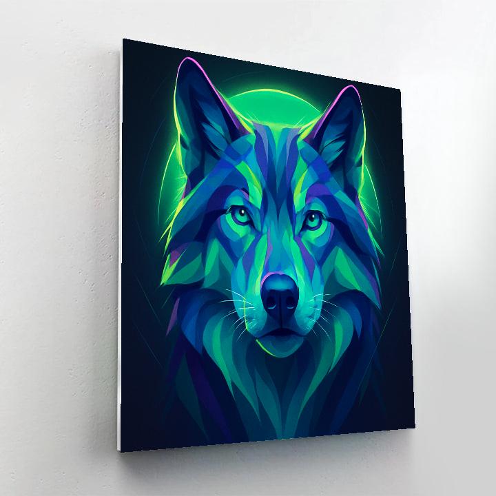 Aurora Needle Wolf Numbered painting kits
