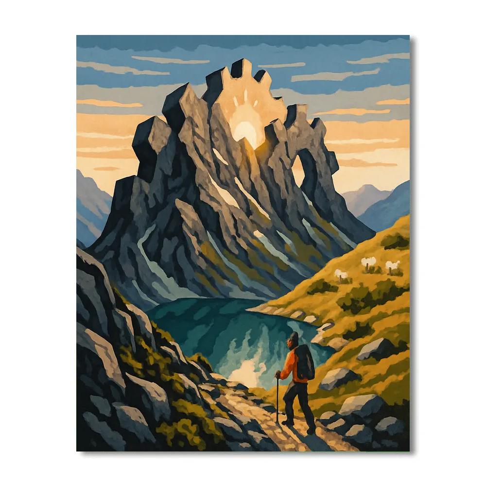 Clockwork Ridge Mountain paint by numbers