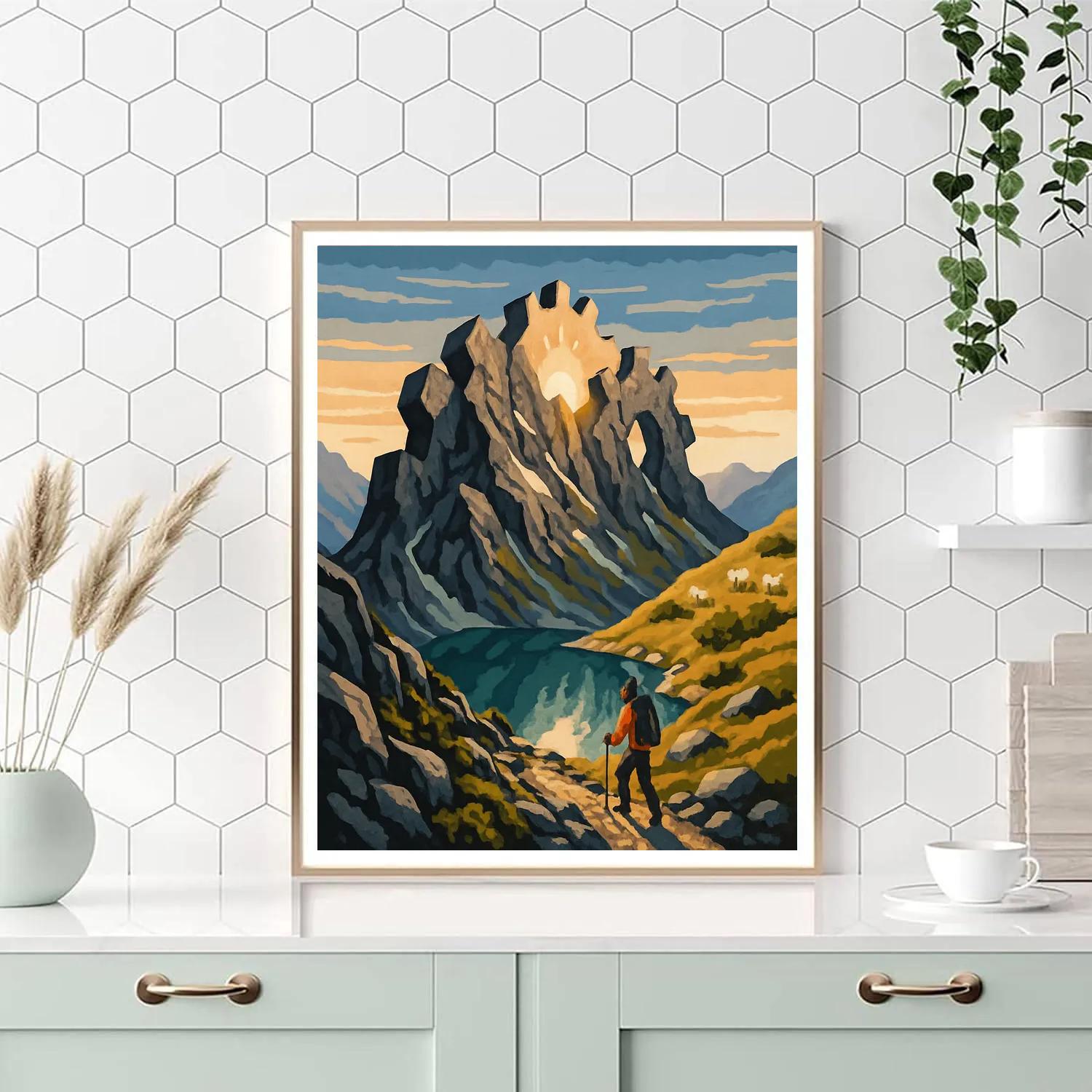 Clockwork Ridge Mountain paint by numbers