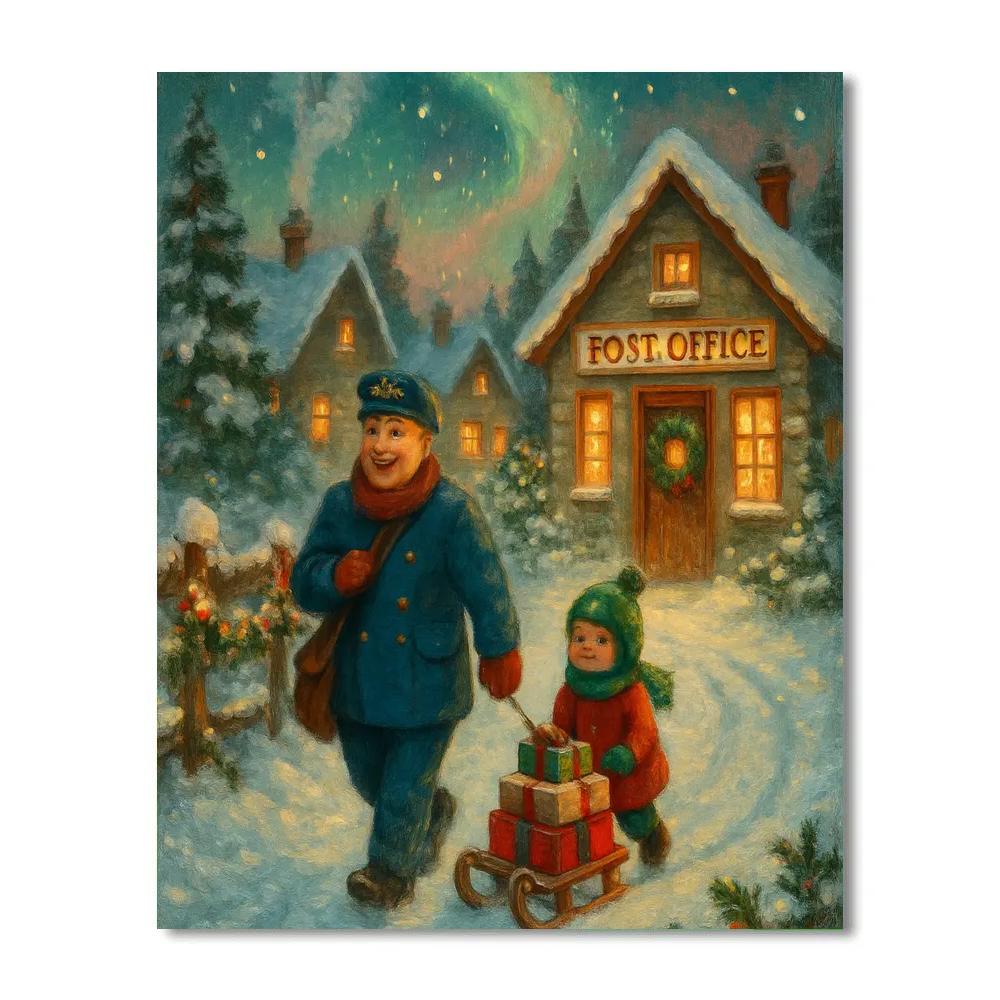 Aurora Post Office Parade paint by numbers