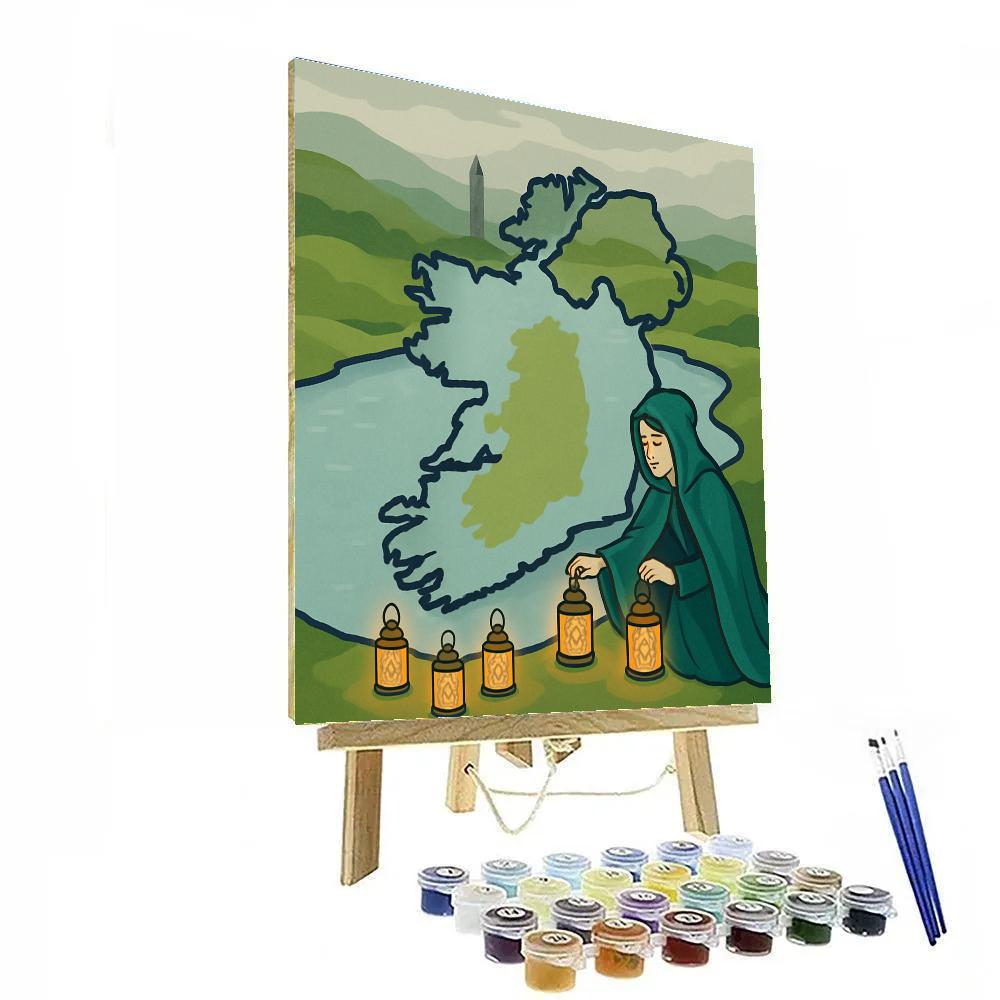 Ireland Lough Lanterns And The Selkie Map Paint by numbers kits