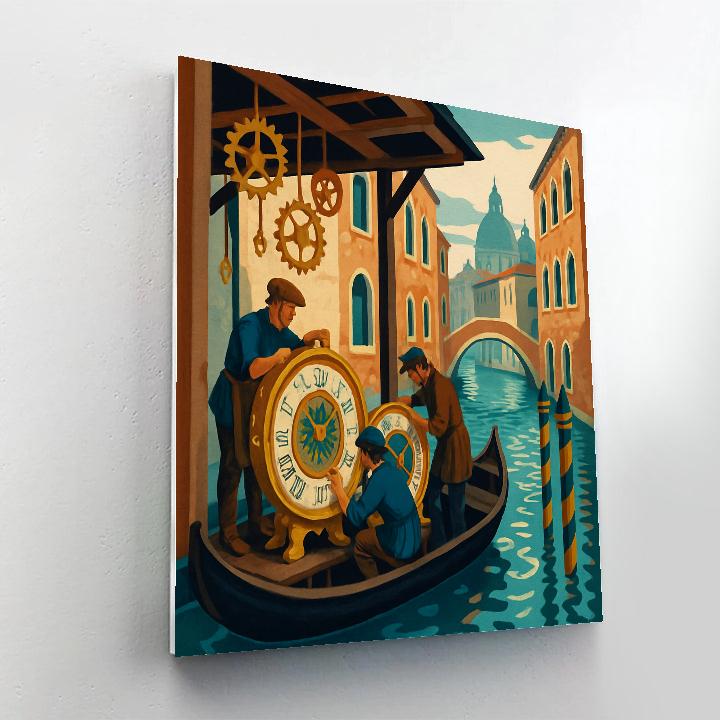 Venice Tide Clockmakers Canal Painting by numbers kit