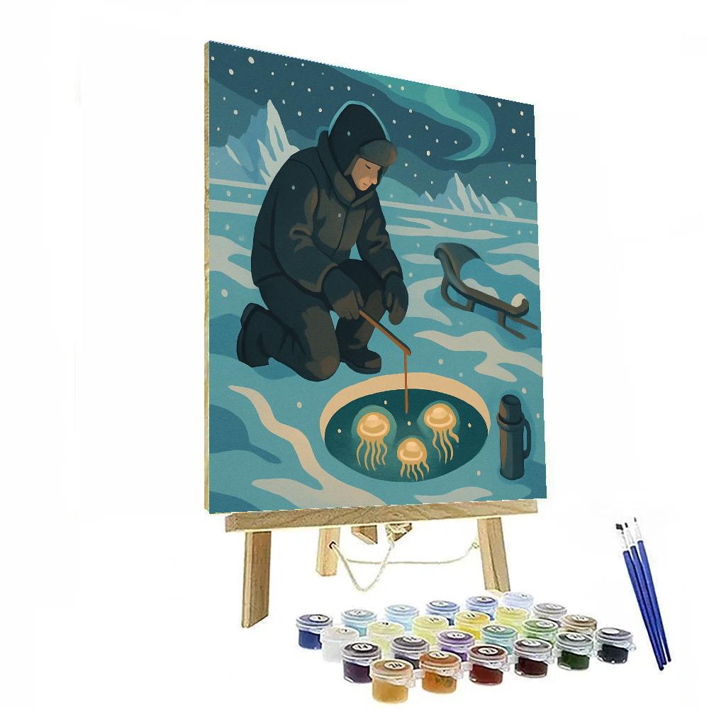 Winter Lantern Reef Painting by numbers kit