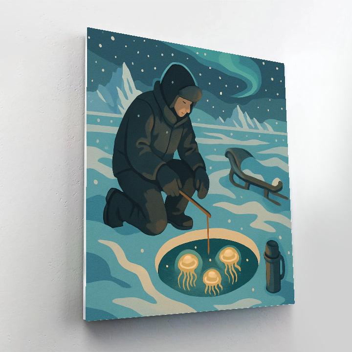 Winter Lantern Reef Painting by numbers kit