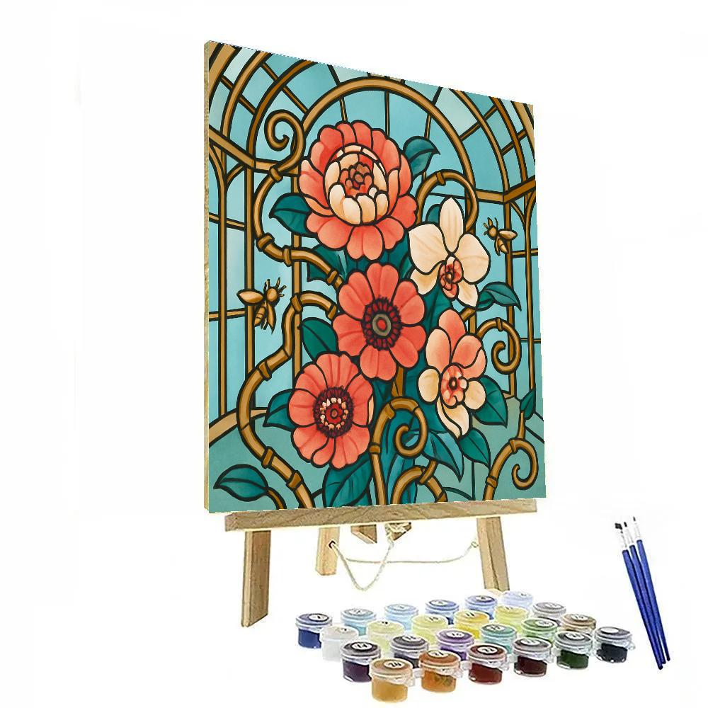Clockwork Floral Conservatory Paint by numbers art