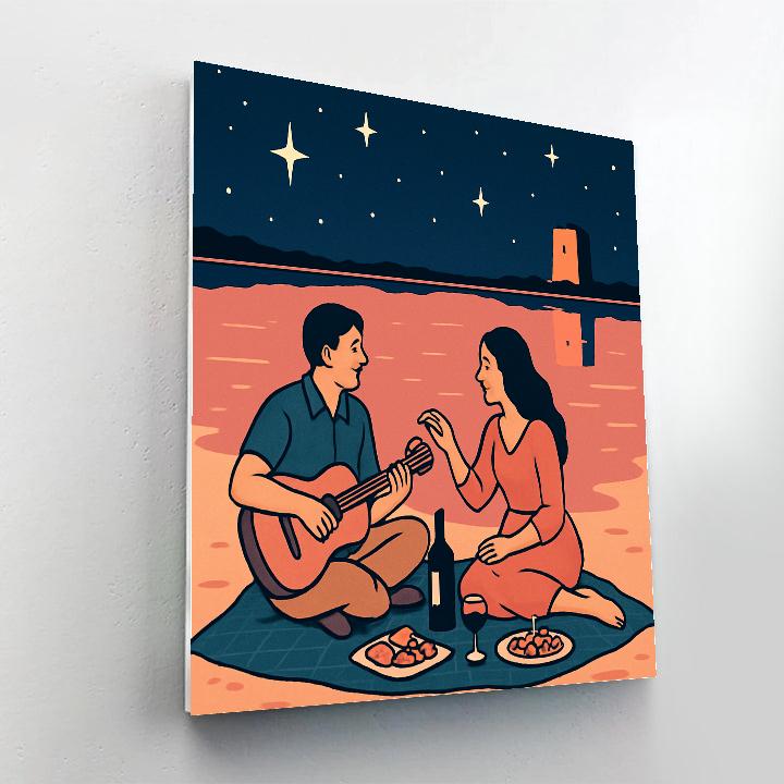 Salt Flat Stargazers In Spain Paint by numbers kits