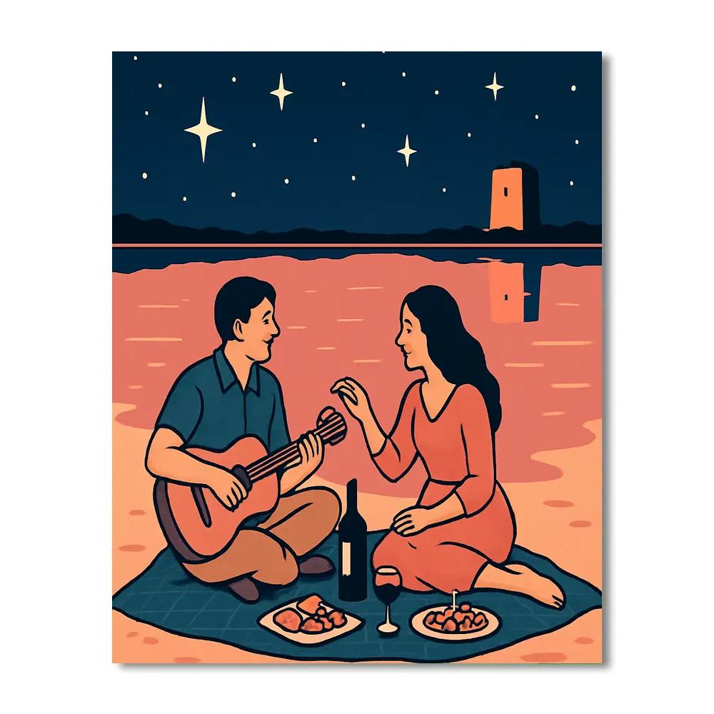Salt Flat Stargazers In Spain Paint by numbers kits