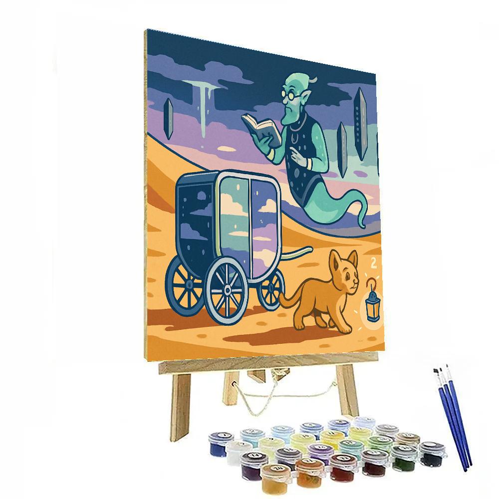 Mirrored Caravan In Fantasy Light DIY paint by numbers