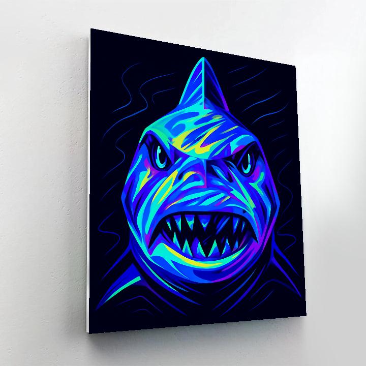 Tidal Neon Shark Paint by numbers kits