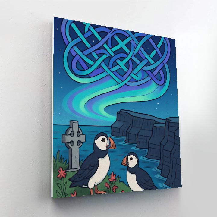 Cliffs Of Moher Under Ireland Skyweave Number painting