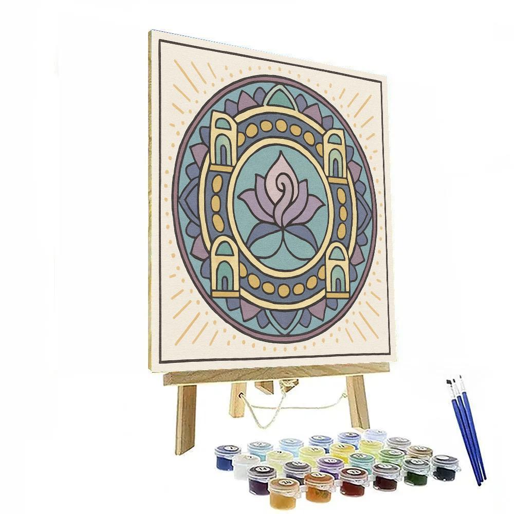 Temple Of Breath In Mandala Bloom painting number kit