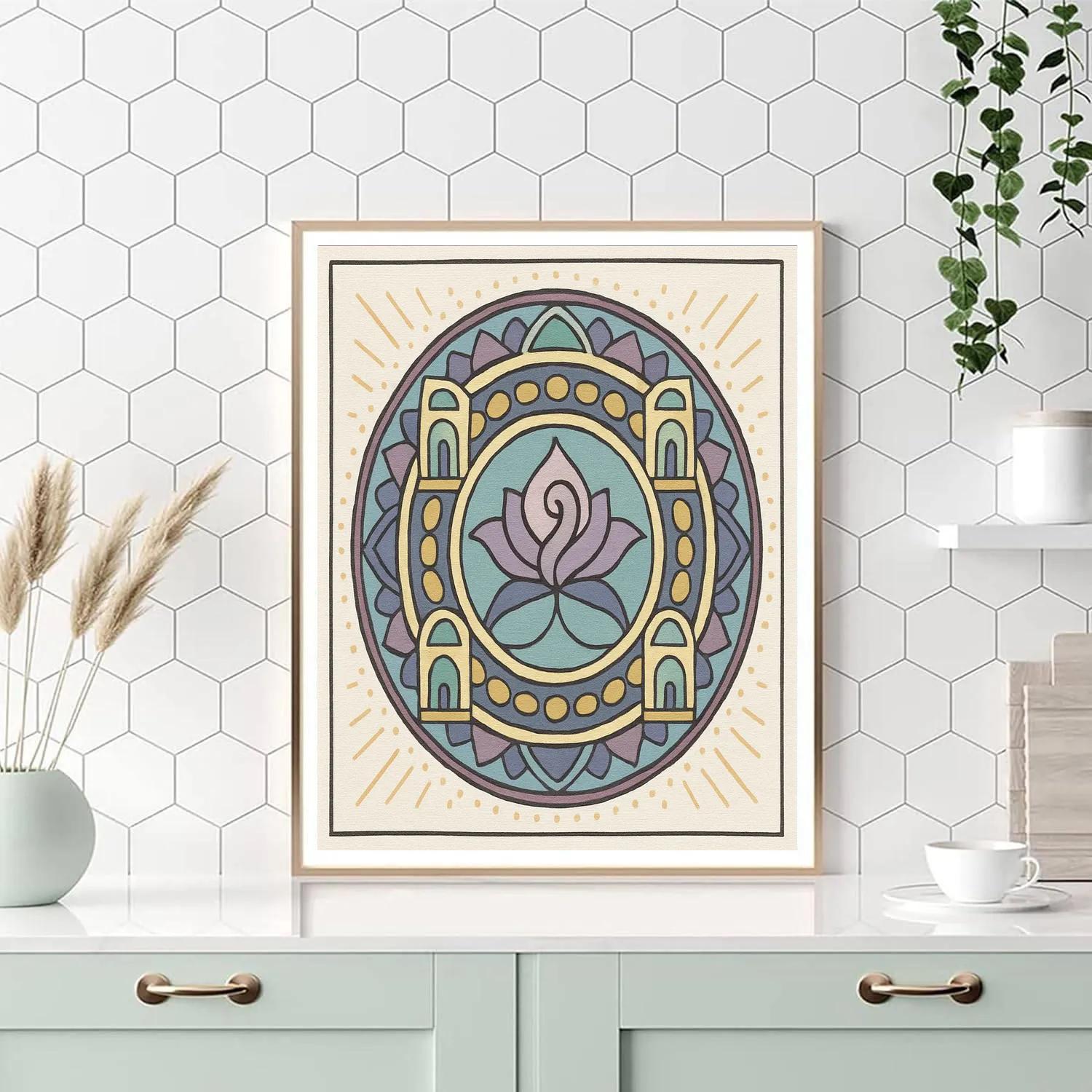 Temple Of Breath In Mandala Bloom painting number kit