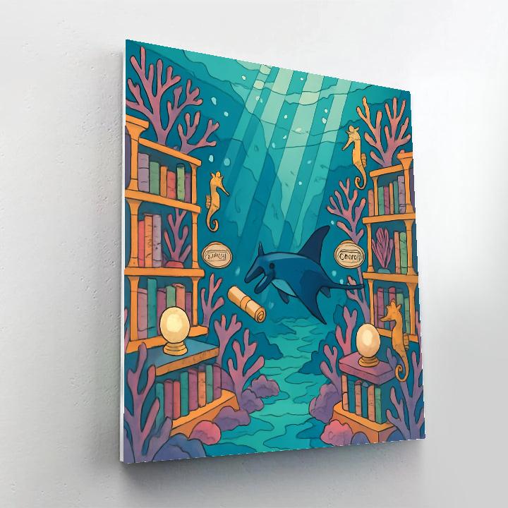 Coral Archive In The Ocean painting number kit
