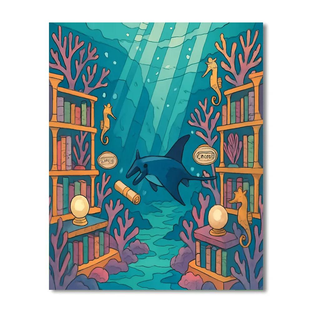 Coral Archive In The Ocean painting number kit