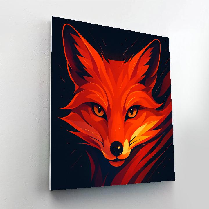 Comet Ember Fox paint by numbers