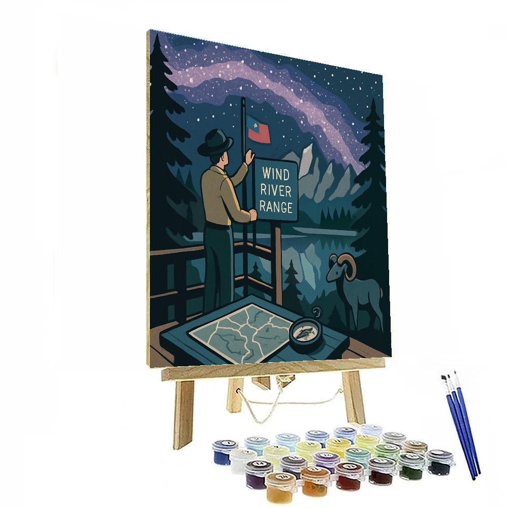 Wind River National Park Night Watch DIY paint by numbers