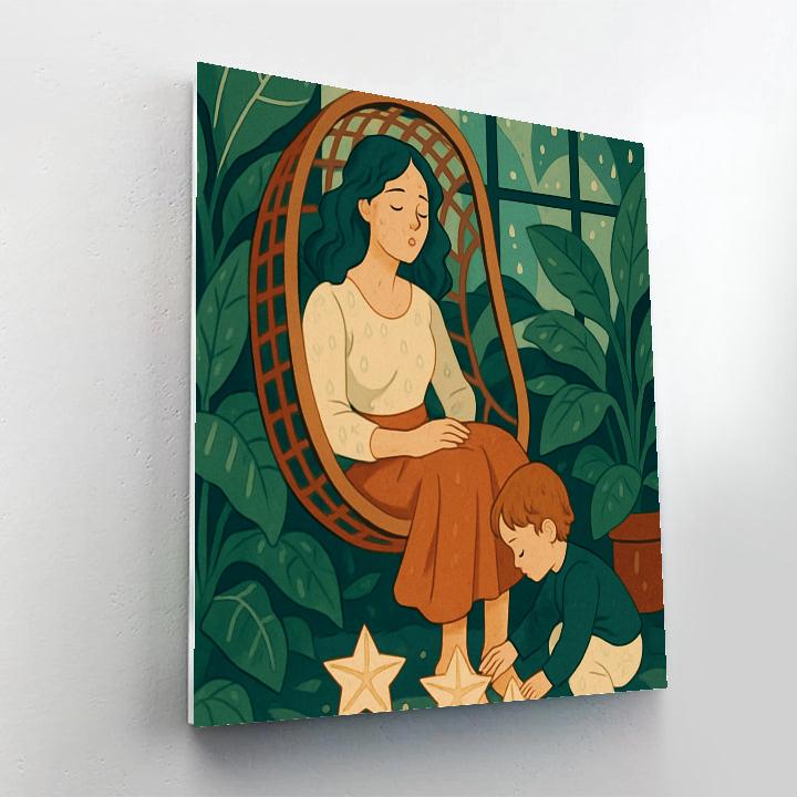 Glasshouse Constellations Mother Lullaby Paint by numbers art