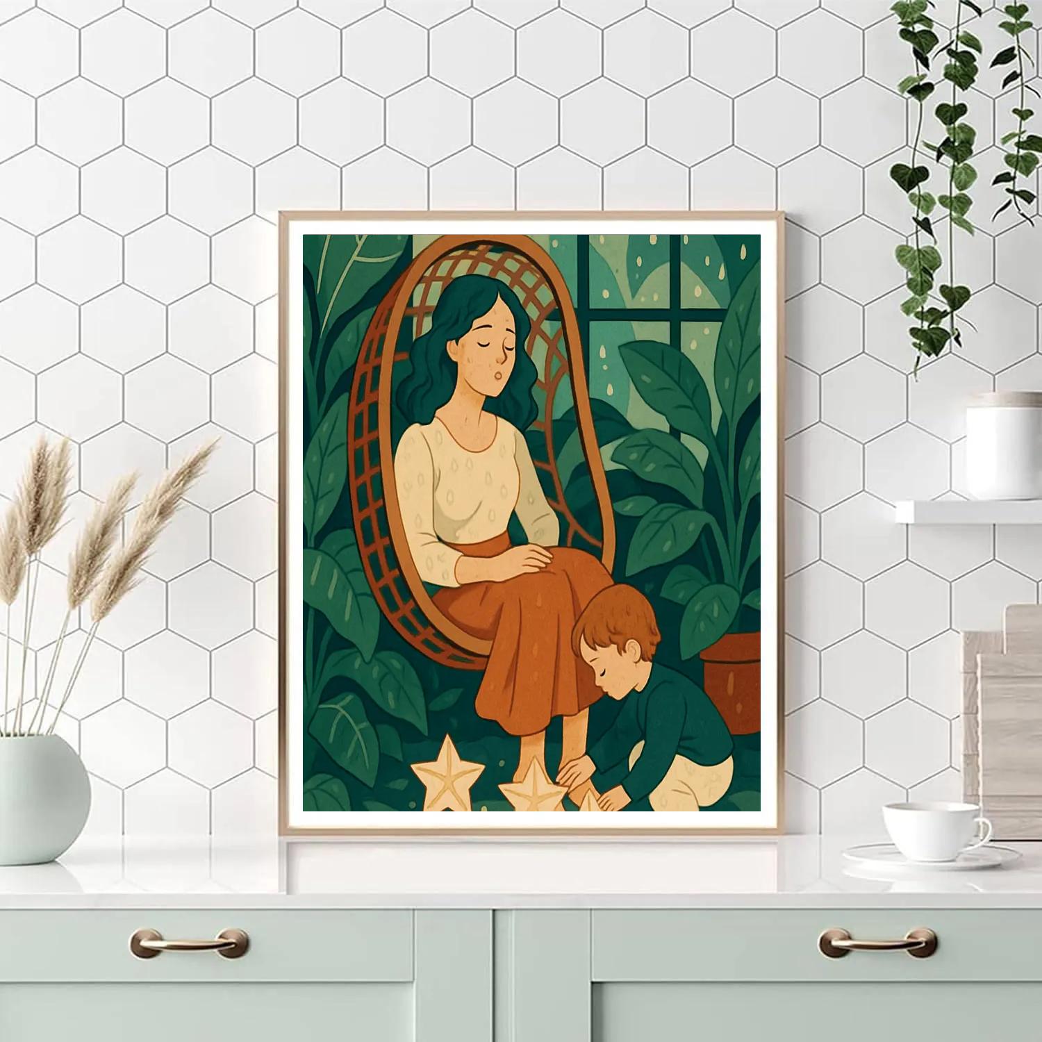 Glasshouse Constellations Mother Lullaby Paint by numbers art