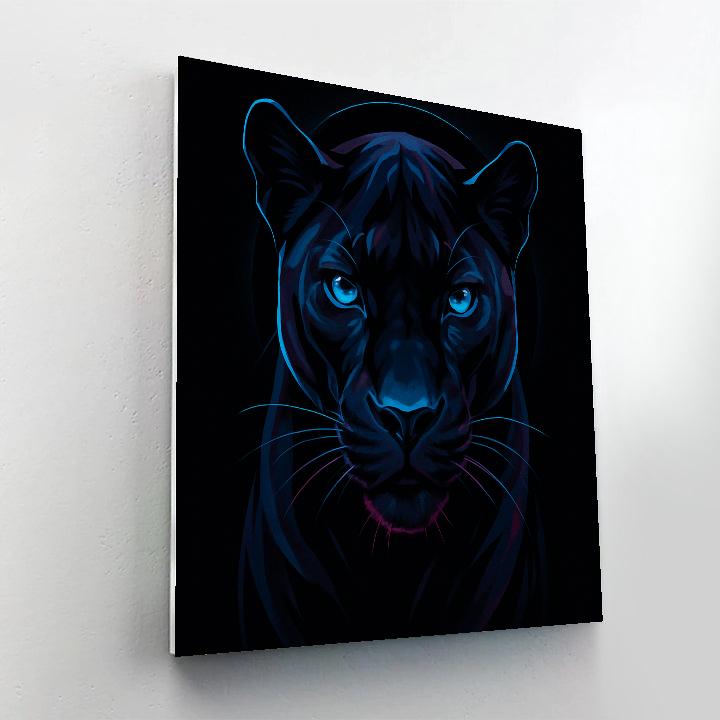 Velvet Eclipse Panther DIY paint by numbers