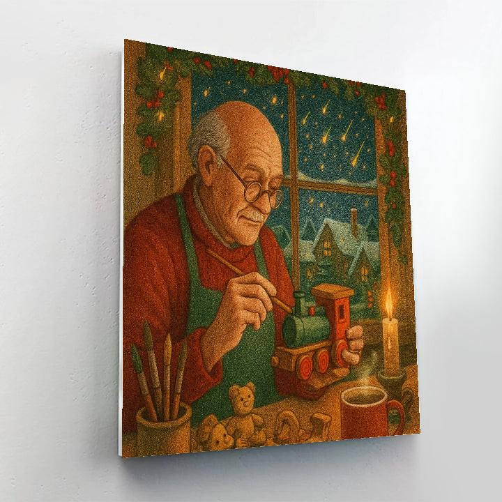 Toymaker Workshop Under Falling Stars Paint by numbers kits