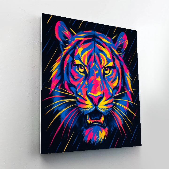 Monsoon Pulse Tiger paint by color