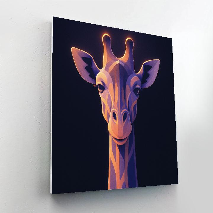 Dusk Prism Giraffe Painting by numbers kit