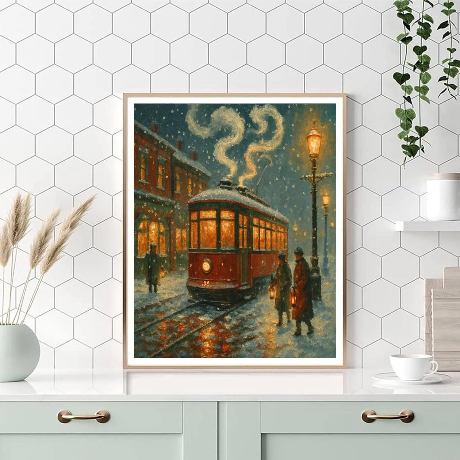 The Cocoa Steam Streetcar paint by color