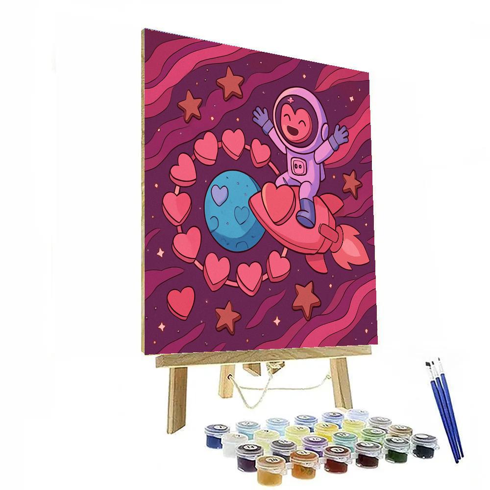 Valentines Day Candy Comet Carousel Paint by numbers kits