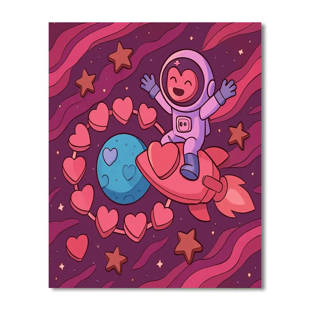Valentines Day Candy Comet Carousel Paint by numbers kits
