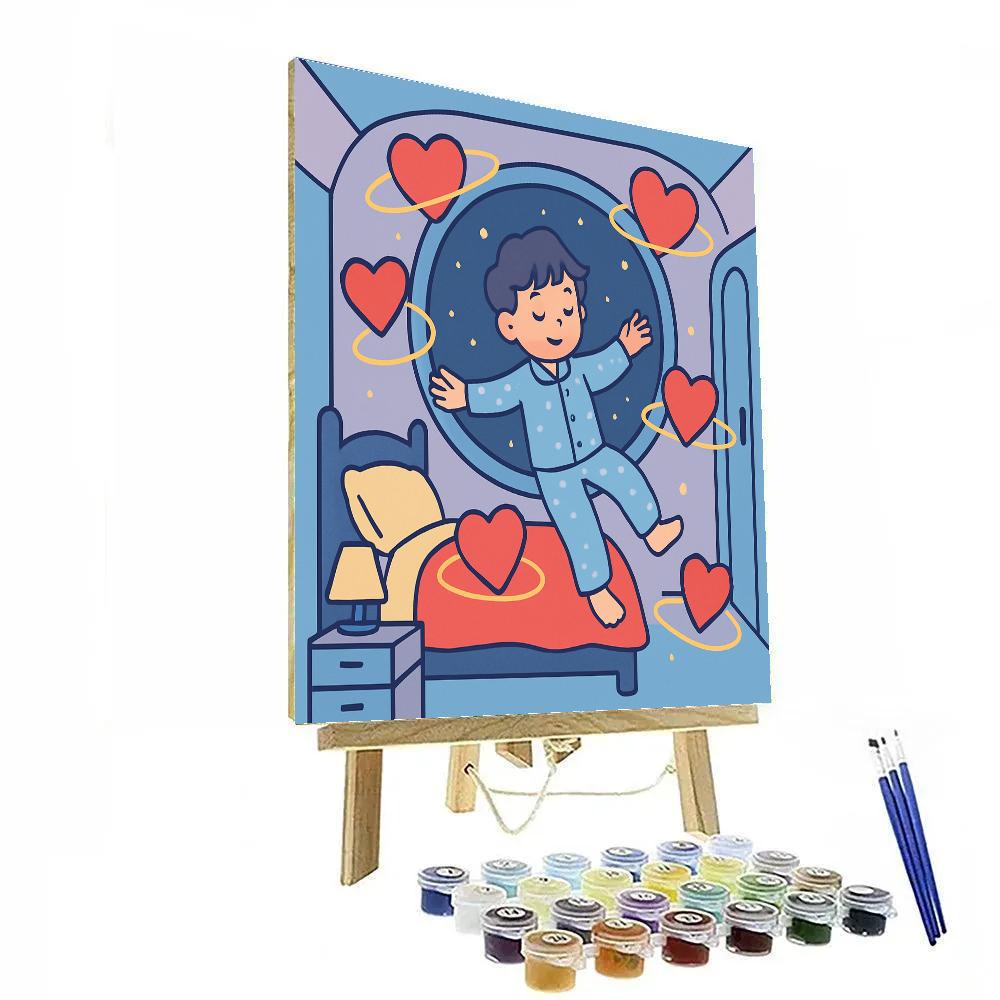 Orbiting Balloons Of Valentines Day Dreams paint by numbers